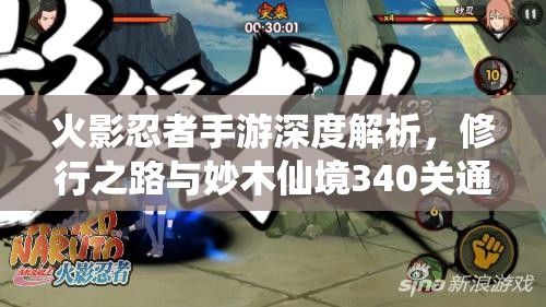 火影忍者手游深度解析，修行之路与妙木仙境340关通关全攻略
