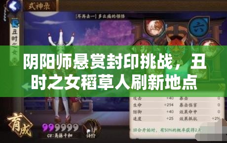 阴阳师悬赏封印挑战，丑时之女稻草人刷新地点攻略如何随版本演变？