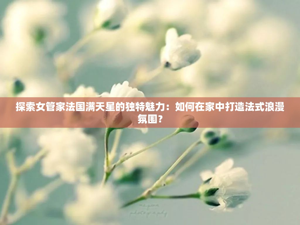探索女管家法国满天星的独特魅力：如何在家中打造法式浪漫氛围？