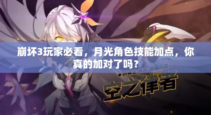 崩坏3玩家必看，月光角色技能加点，你真的加对了吗？