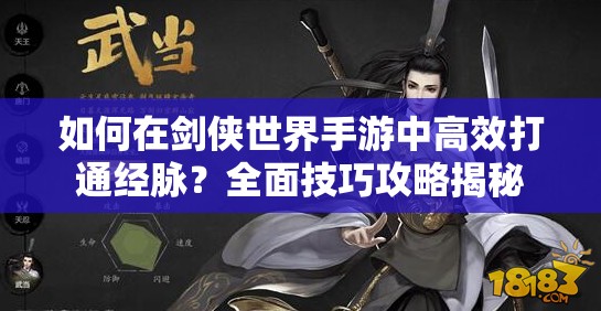 如何在剑侠世界手游中高效打通经脉？全面技巧攻略揭秘