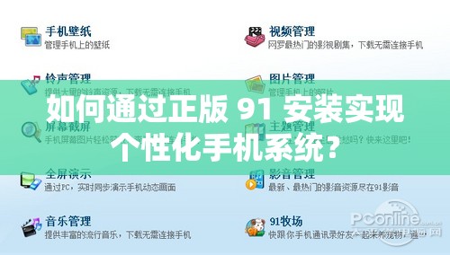 如何通过正版 91 安装实现个性化手机系统？