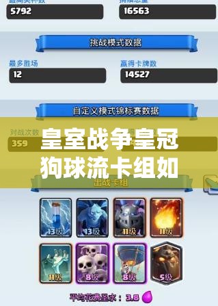皇室战争皇冠狗球流卡组如何制胜？实战打法深度解析揭秘