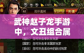 武神赵子龙手游中，文丑组合属性究竟有多强？图鉴揭秘悬念！