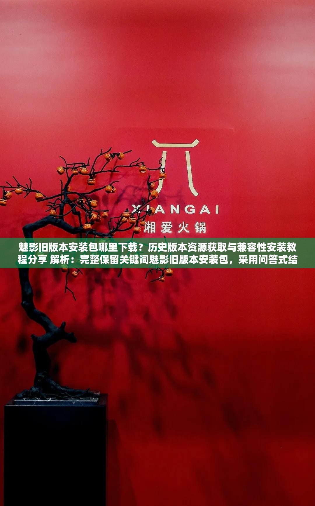 魅影旧版本安装包哪里下载？历史版本资源获取与兼容性安装教程分享 解析：完整保留关键词魅影旧版本安装包，采用问答式结构符合用户搜索场景历史版本资源获取突出稀缺性，兼容性安装教程解决用户核心痛点，分享暗示免费实用属性，整体包含下载、资源、安装、教程等长尾拓展词，符合SEO优化逻辑且自然融入用户需求点