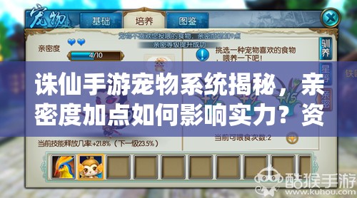 诛仙手游宠物系统揭秘，亲密度加点如何影响实力？资源管理策略何在？