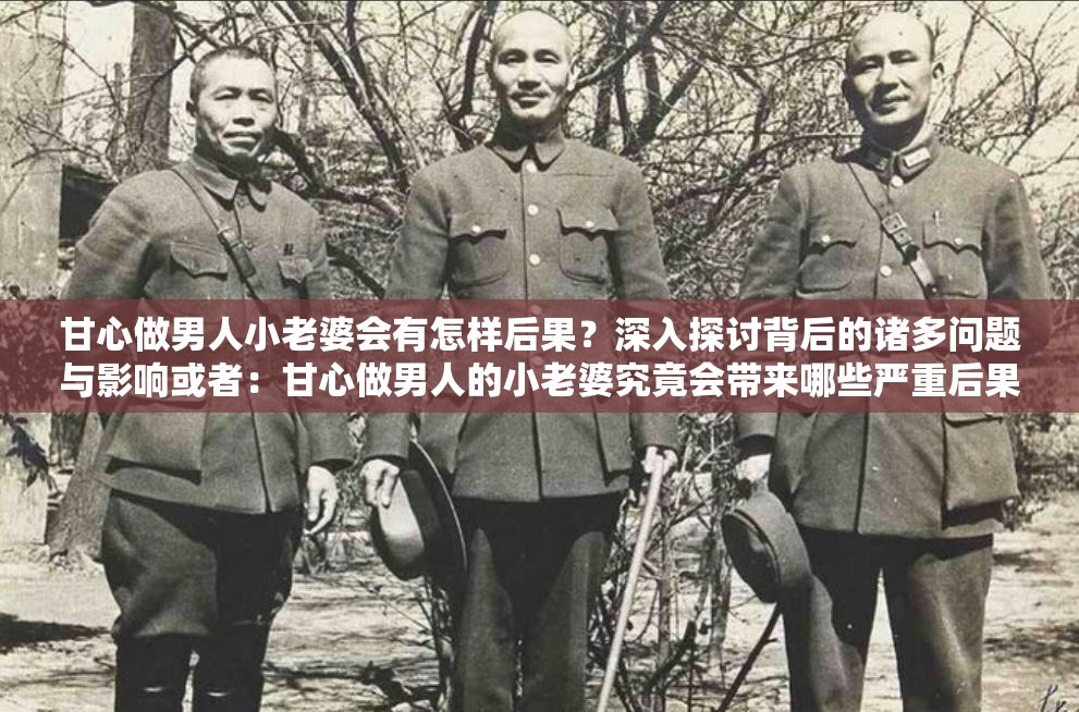 甘心做男人小老婆会有怎样后果？深入探讨背后的诸多问题与影响或者：甘心做男人的小老婆究竟会带来哪些严重后果？值得每个人深思或者：关于甘心做男人小老婆的后果，你真的清楚吗？全面解析与思考