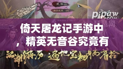 倚天屠龙记手游中，精英无音谷究竟有何神秘打法技巧？
