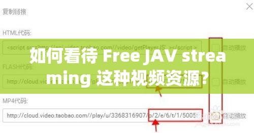 如何看待 Free JAV streaming 这种视频资源？