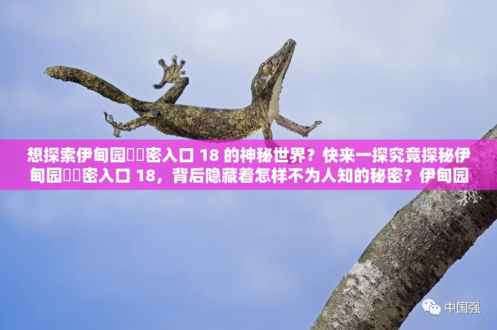 想探索伊甸园㊙️密入口 18 的神秘世界？快来一探究竟探秘伊甸园㊙️密入口 18，背后隐藏着怎样不为人知的秘密？伊甸园㊙️密入口 18 究竟有何特殊之处？你是否也充满好奇？