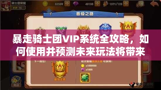 暴走骑士团VIP系统全攻略，如何使用并预测未来玩法将带来哪些革命性变化？