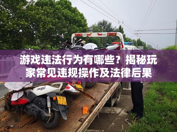 游戏违法行为有哪些？揭秘玩家常见违规操作及法律后果