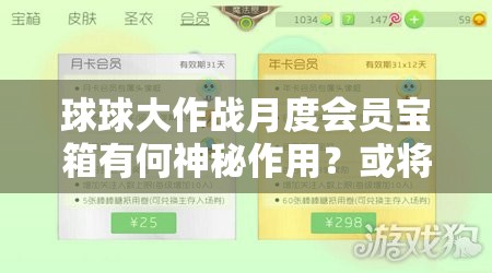 球球大作战月度会员宝箱有何神秘作用？或将引领玩法新革命？