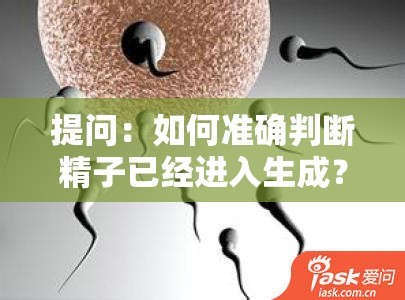 提问：如何准确判断精子已经进入生成？有哪些关键标志和方法？