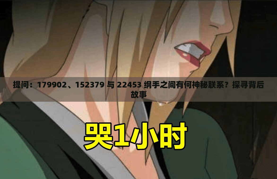 提问：179902、152379 与 22453 纲手之间有何神秘联系？探寻背后故事