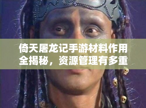 倚天屠龙记手游材料作用全揭秘，资源管理有多重要？高效利用策略何在？
