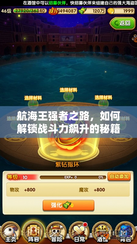 航海王强者之路，如何解锁战斗力飙升的秘籍，你掌握了吗？